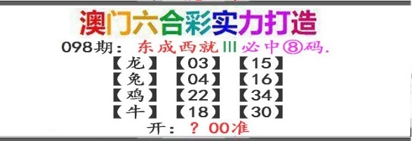 098期东成西就[图]